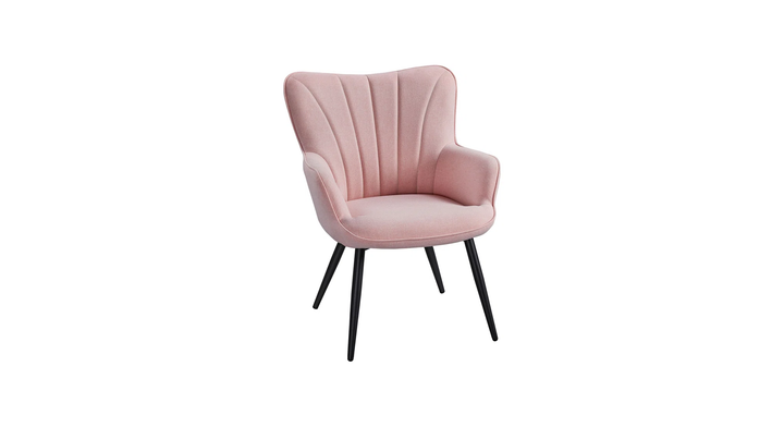 Artel Accent Chair Pink | Compact Lounge Chair Soft Pink