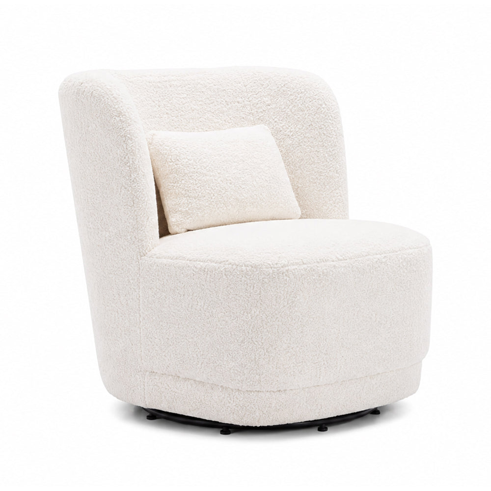 Doe Buck Schillar Lounge Chair|White