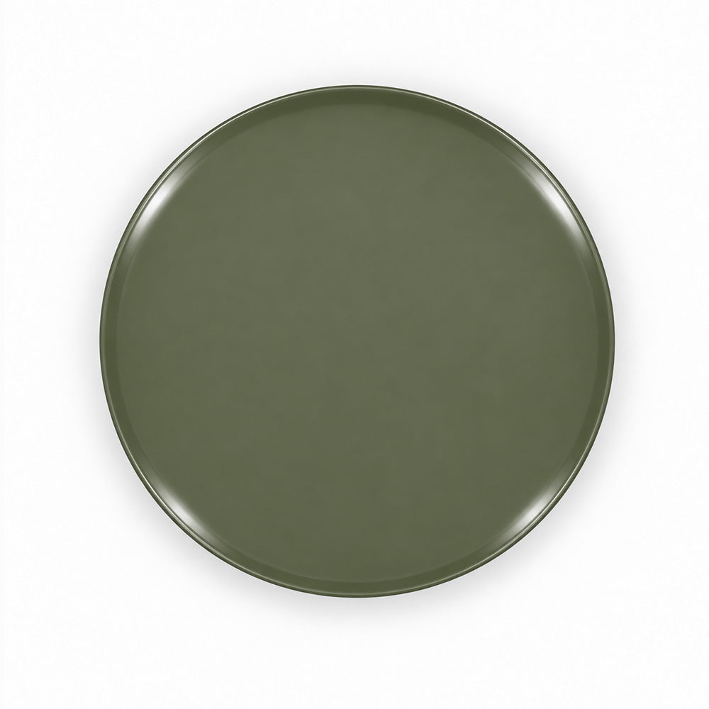 Modern Metal Round Pedestal Side Table