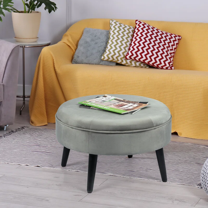 Micky Ottoman In Grey