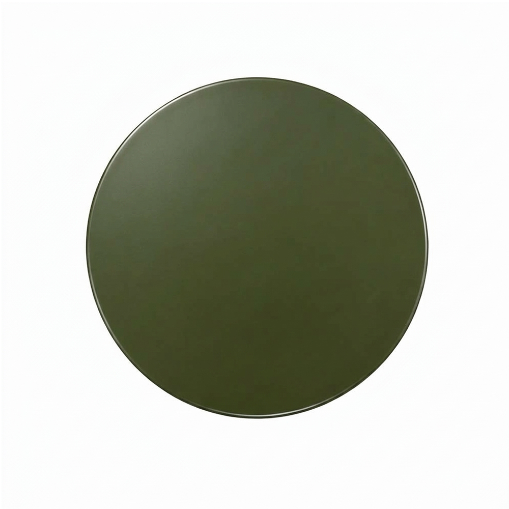 Modern Sculptural Side Table with Round Top