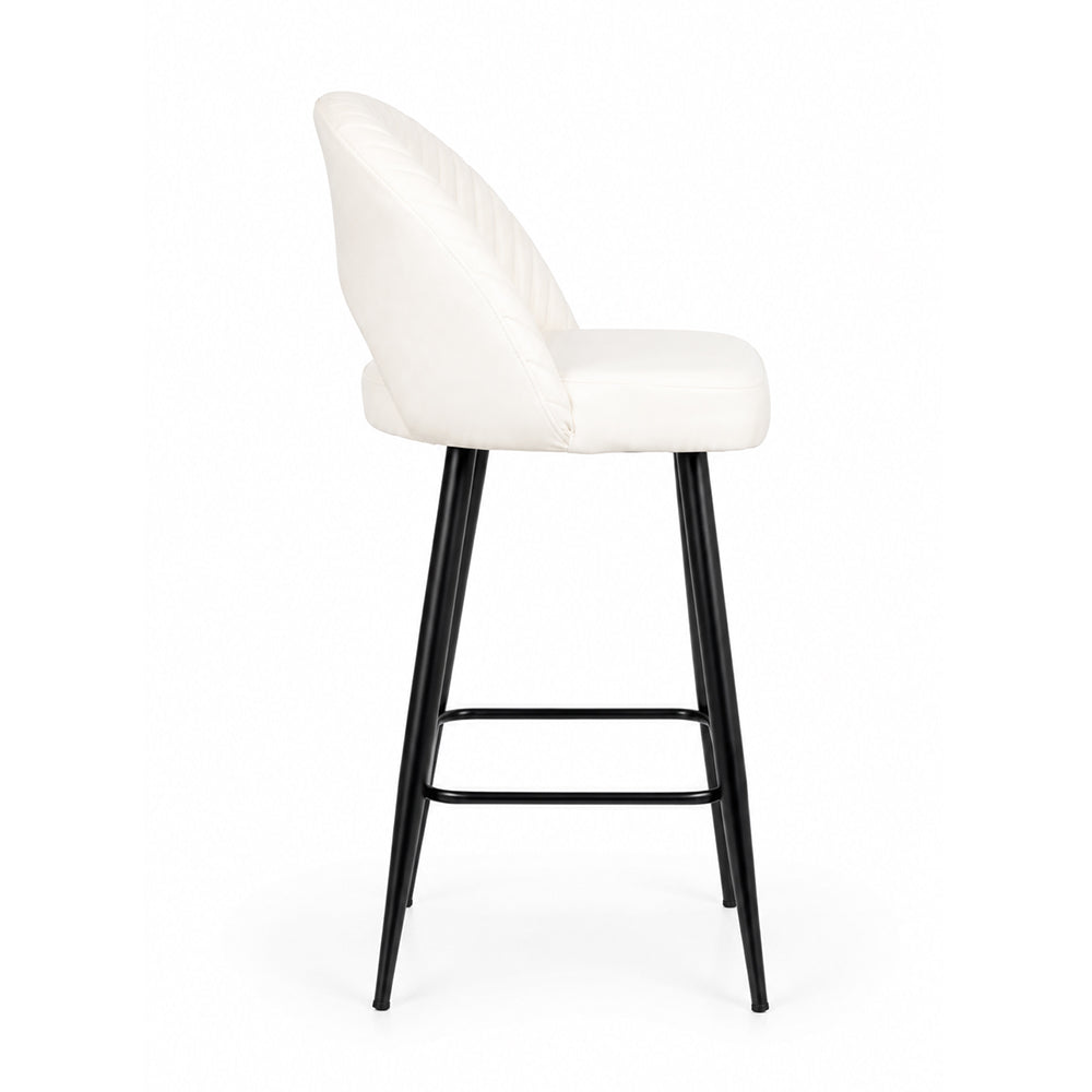 Doe Buck Elmore Bar Stool|White