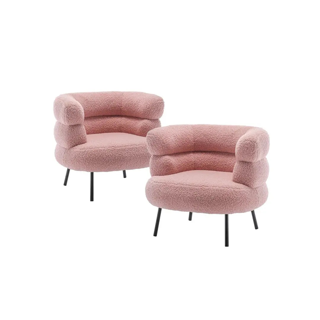 Clive Accent Chair - Pink