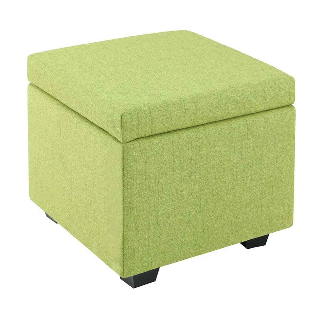 Square Stoage Ottoman With Storage Green