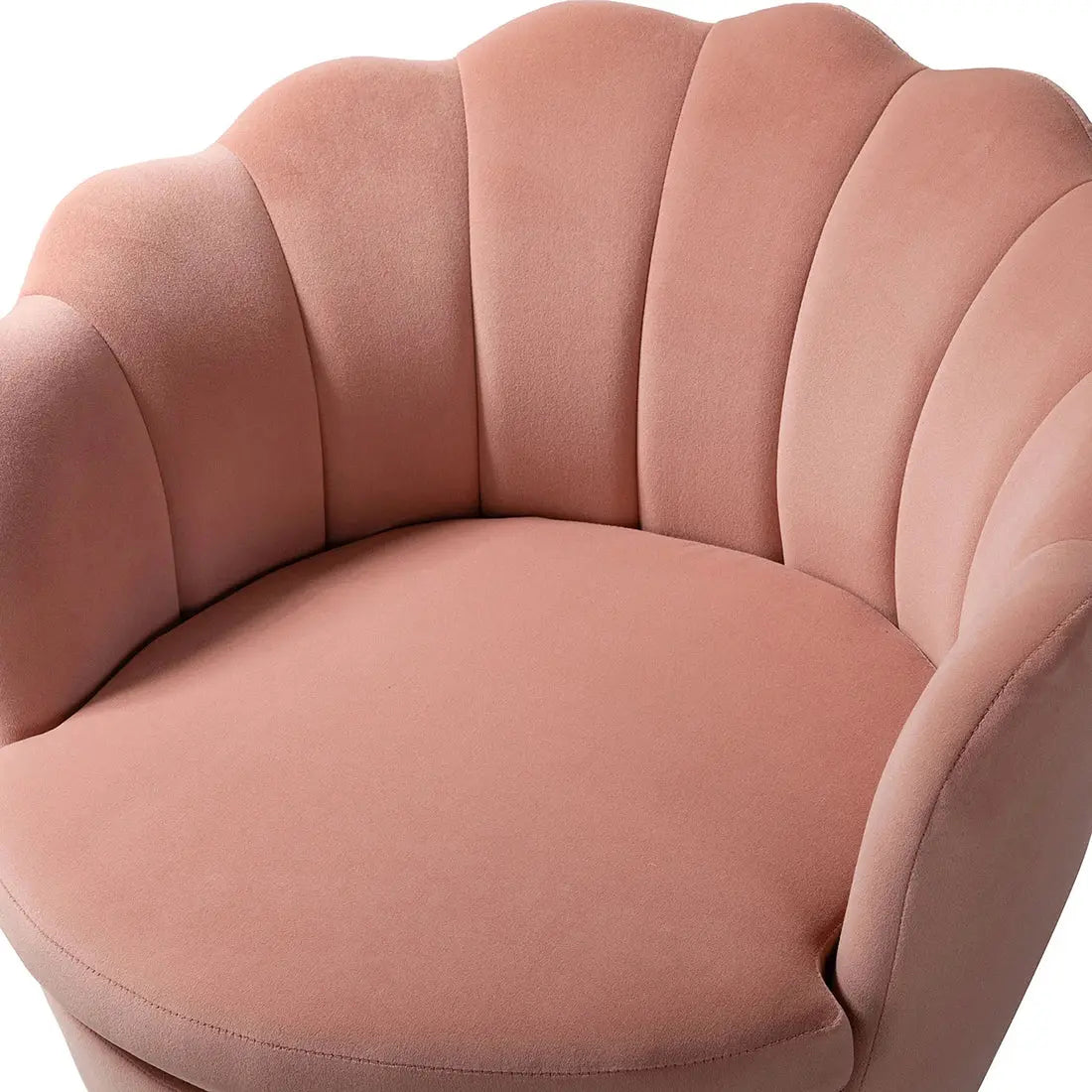 Shell Motif Accent Chair – Pink
