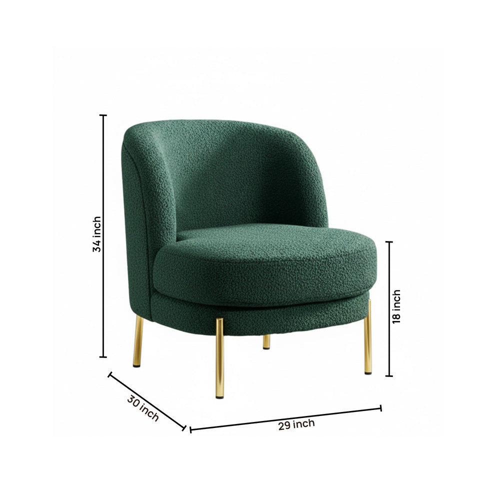 Addaly Accent Chair Green | Modern Home Accent Chair Olive Green