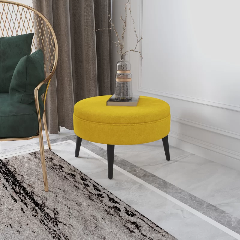 Micky Ottoman In Yellow