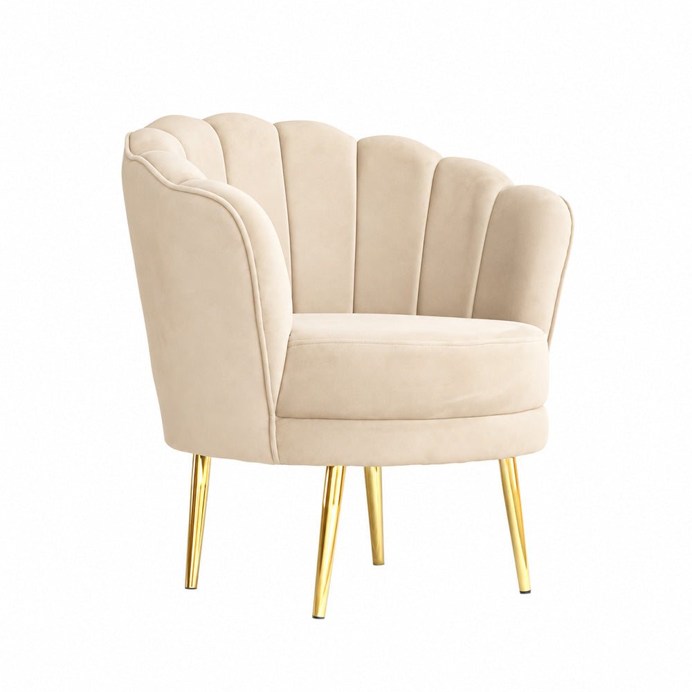 Shell Motif Accent Chair