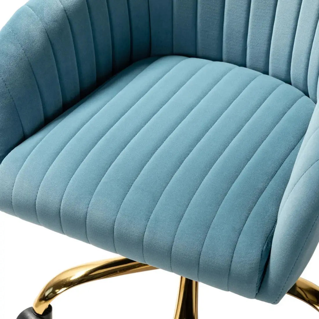 Louise Upholstered Task Chair – Sky Blue
