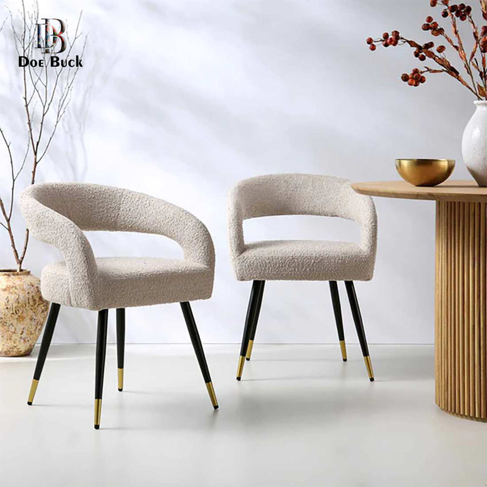 Bentlee Accent Chair Beige Boucle | Boucle Fabric Accent Chair Beige