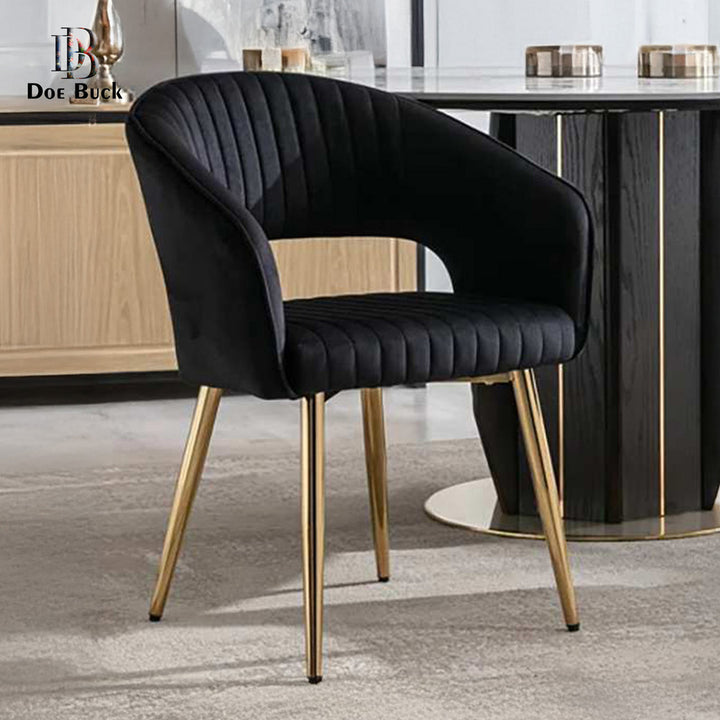 Ayatt Accent Chair Black | Contemporary Armchair Matte Black