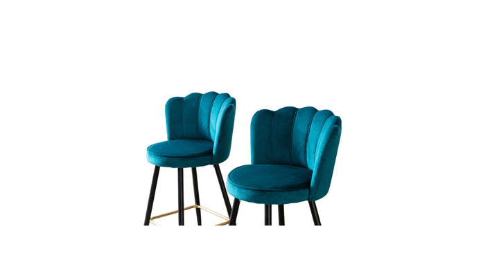 Flower Counter Stool - Teal