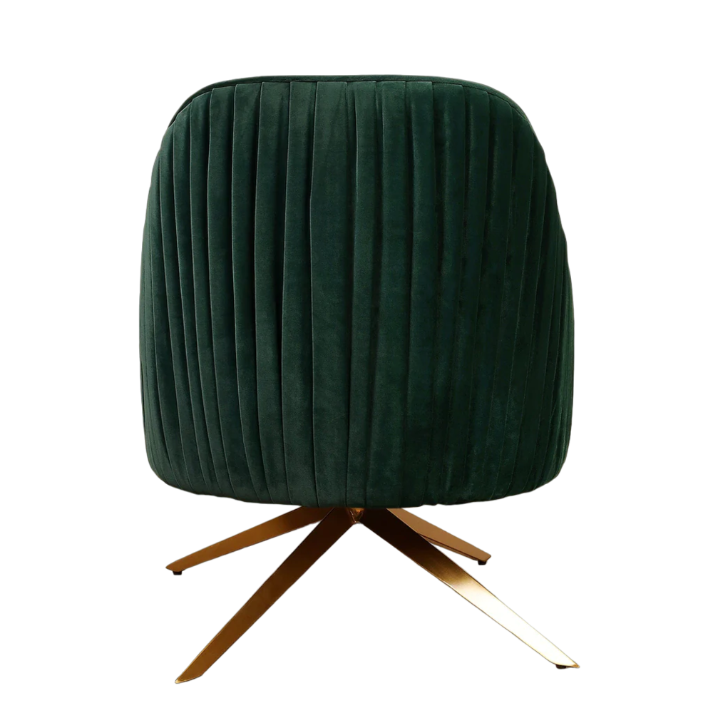 Gladden Revolving Accent Chair Green | Swivel Accent Chair Green