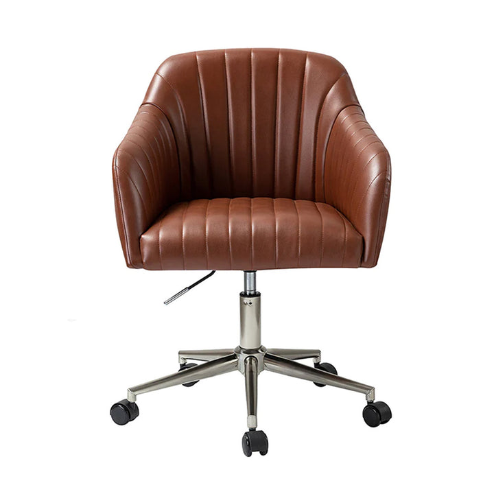 Colm Task Chair Brown | Compact Office Chair Brown