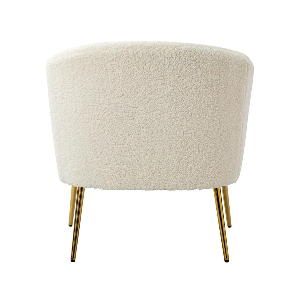 Herrin Accent Chair White | Scandinavian Accent Chair White