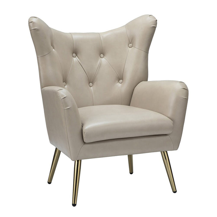 Hedley Accent Chair Beige | Classic Armchair Beige
