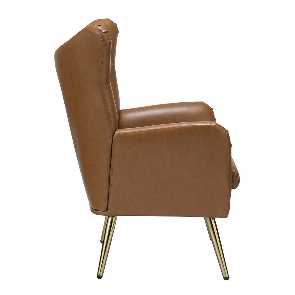 Hedley Accent Chair Tan | Classic Armchair Tan