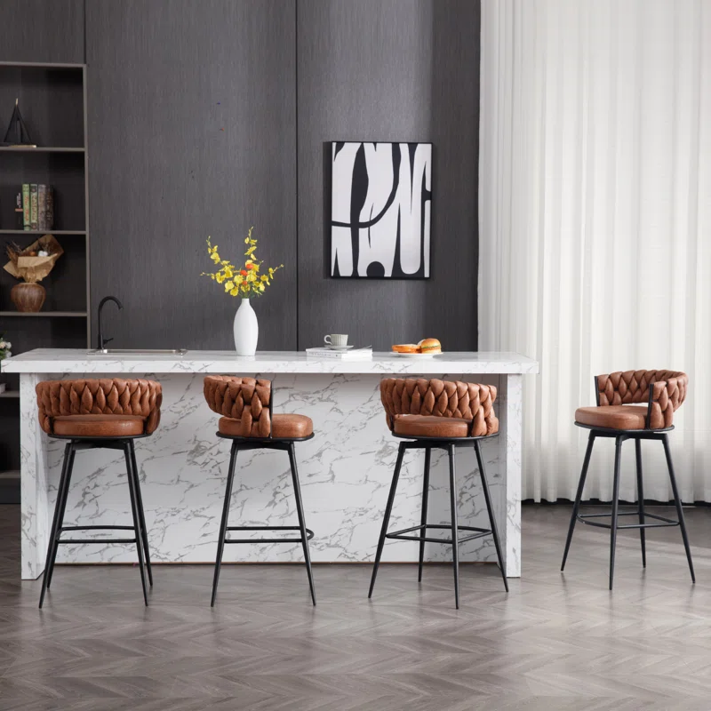 Presley Bar Stool - Whisky Brown