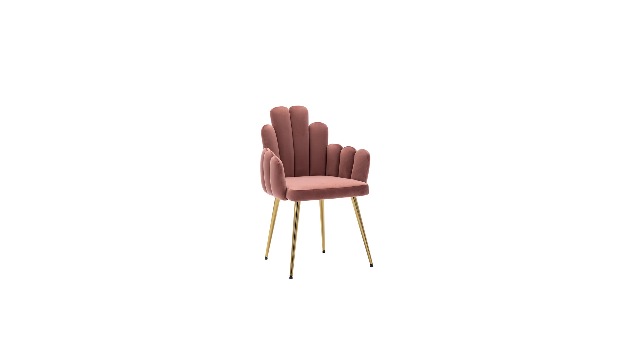 Trent Accent Chair Pink | Modern Fabric Accent Chair Blush Pink