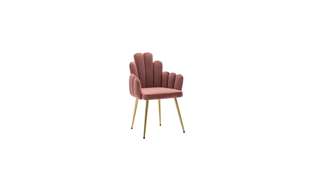 Trent Accent Chair Pink | Modern Fabric Accent Chair Blush Pink