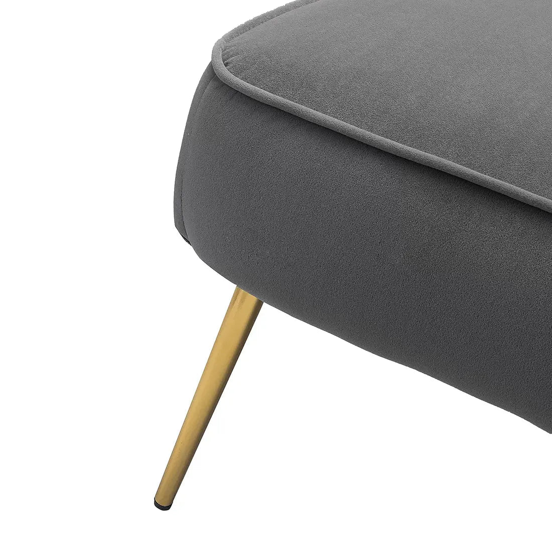 Luna Tufted Accent Chair – Grey