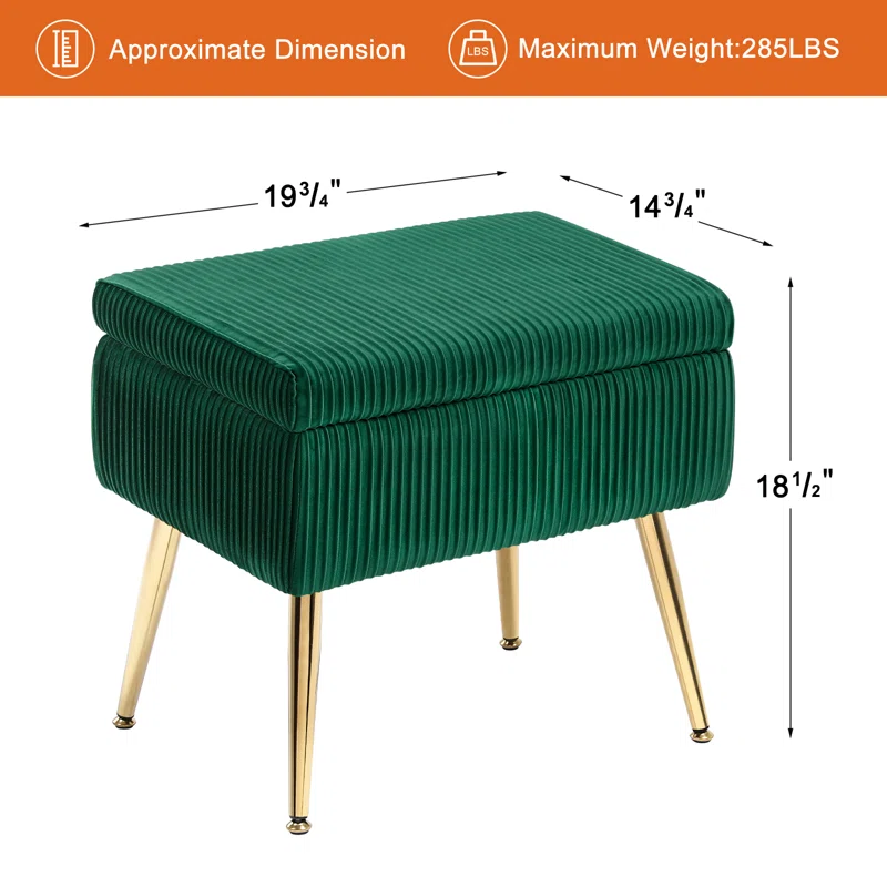 Zim Ottoman In Green
