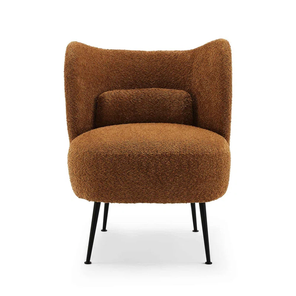 Collin Accent Chair Light Brown | Wooden Frame Accent Chair Light Brown