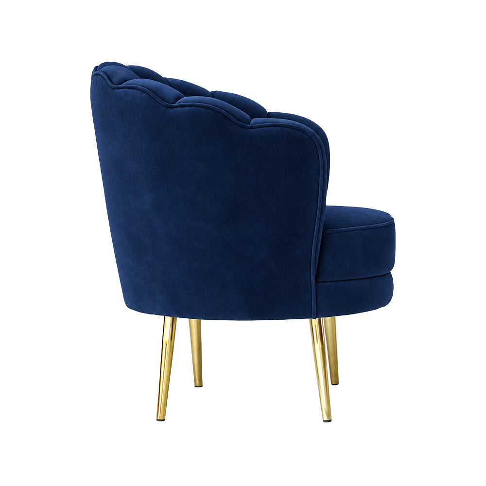 Shell Motif Accent Chair
