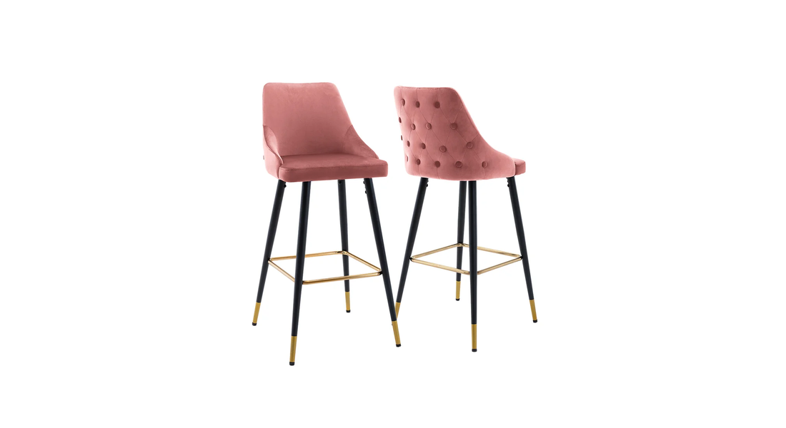 Davan Bar Stool - Pink