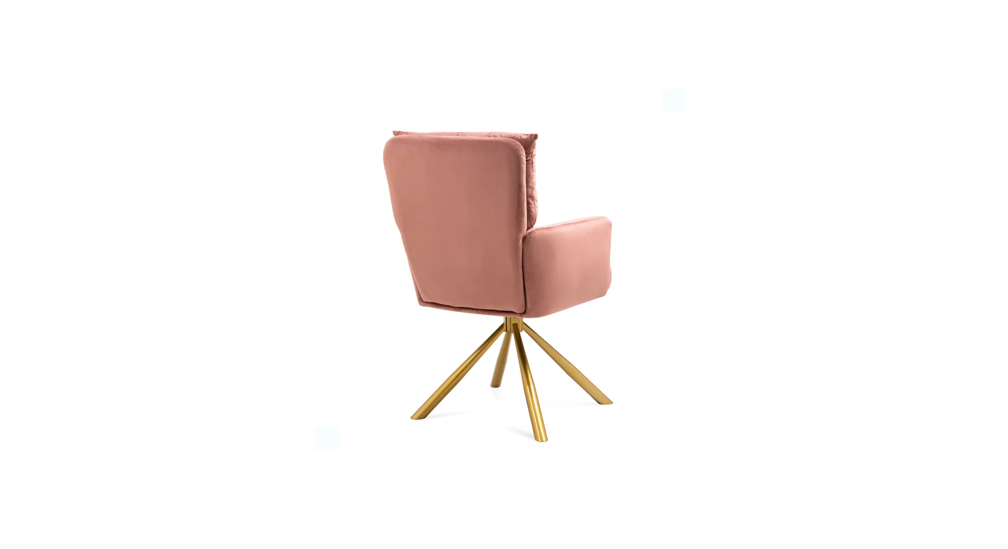Gerlec Swivel Chair Pink | Modern Swivel Lounge Chair Dusty Pink