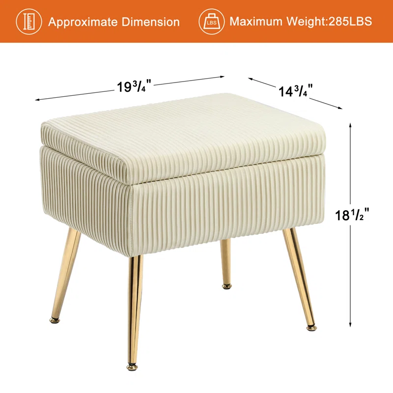 Zim Ottoman In Beige