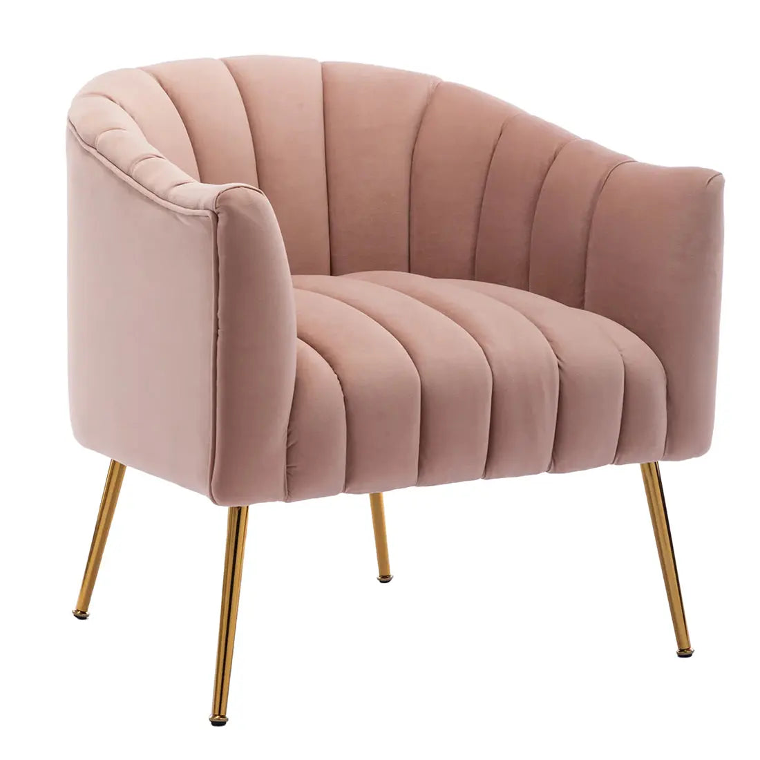 Aurora Velvet Accent Chair – Pink