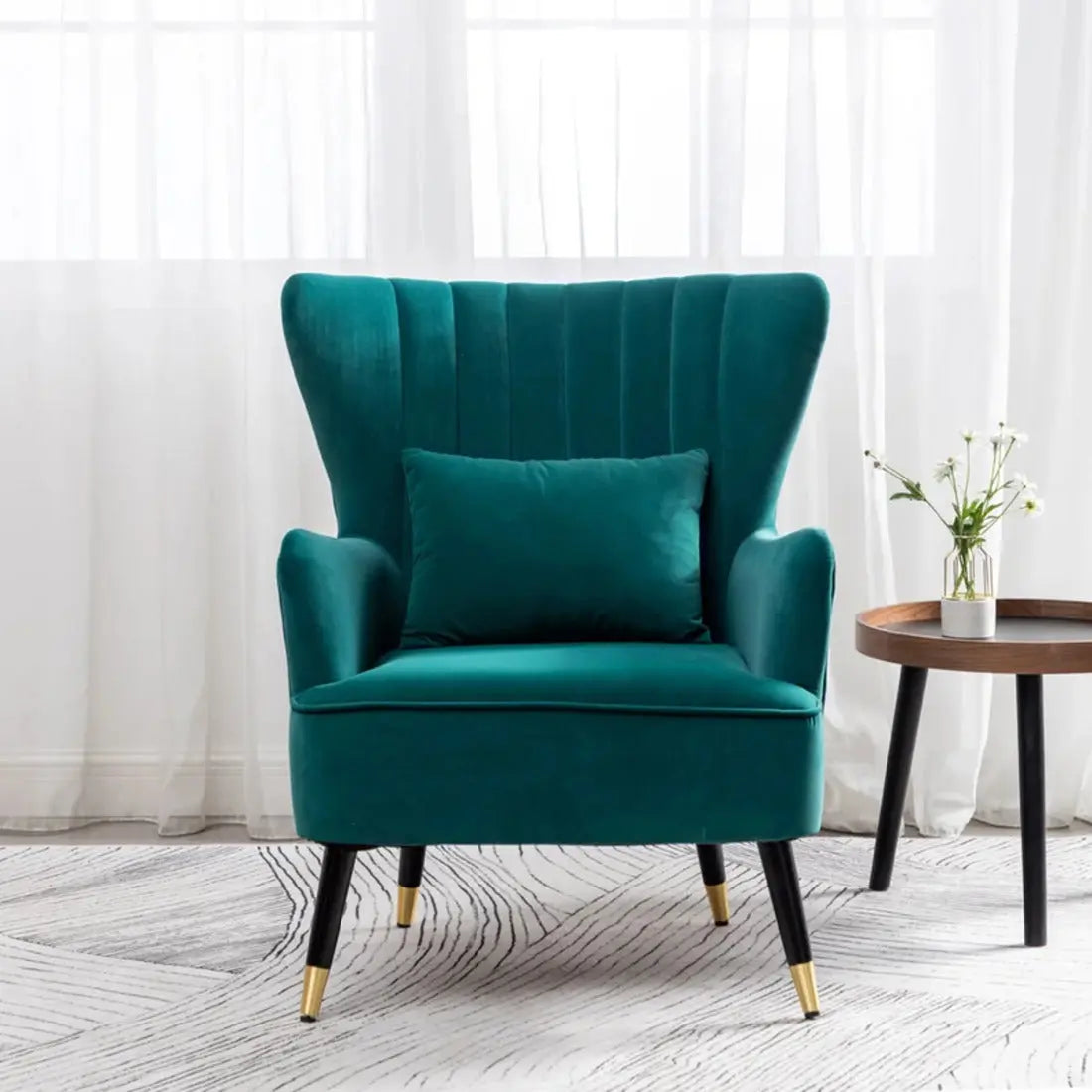 Azriela Accent Lounge Chair – Teal