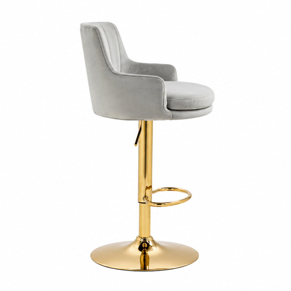 Doe Buck Oliver Barstool|Grey