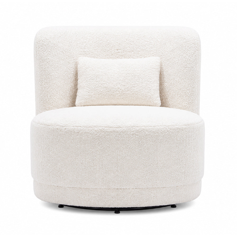 Doe Buck Schillar Lounge Chair|White