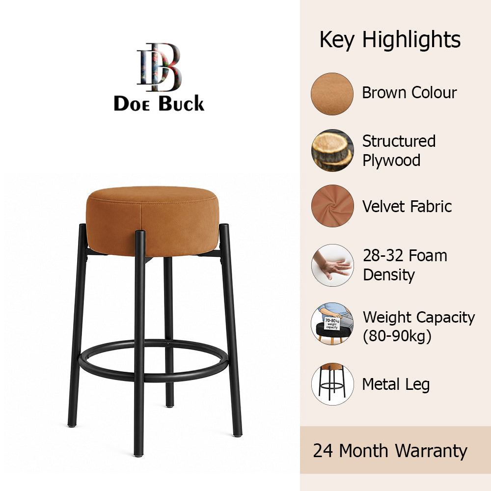 Doe Buck Barford Bar Stool|Brown