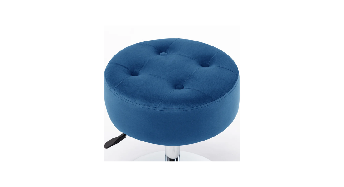 Deria Vanity Stool - Blue