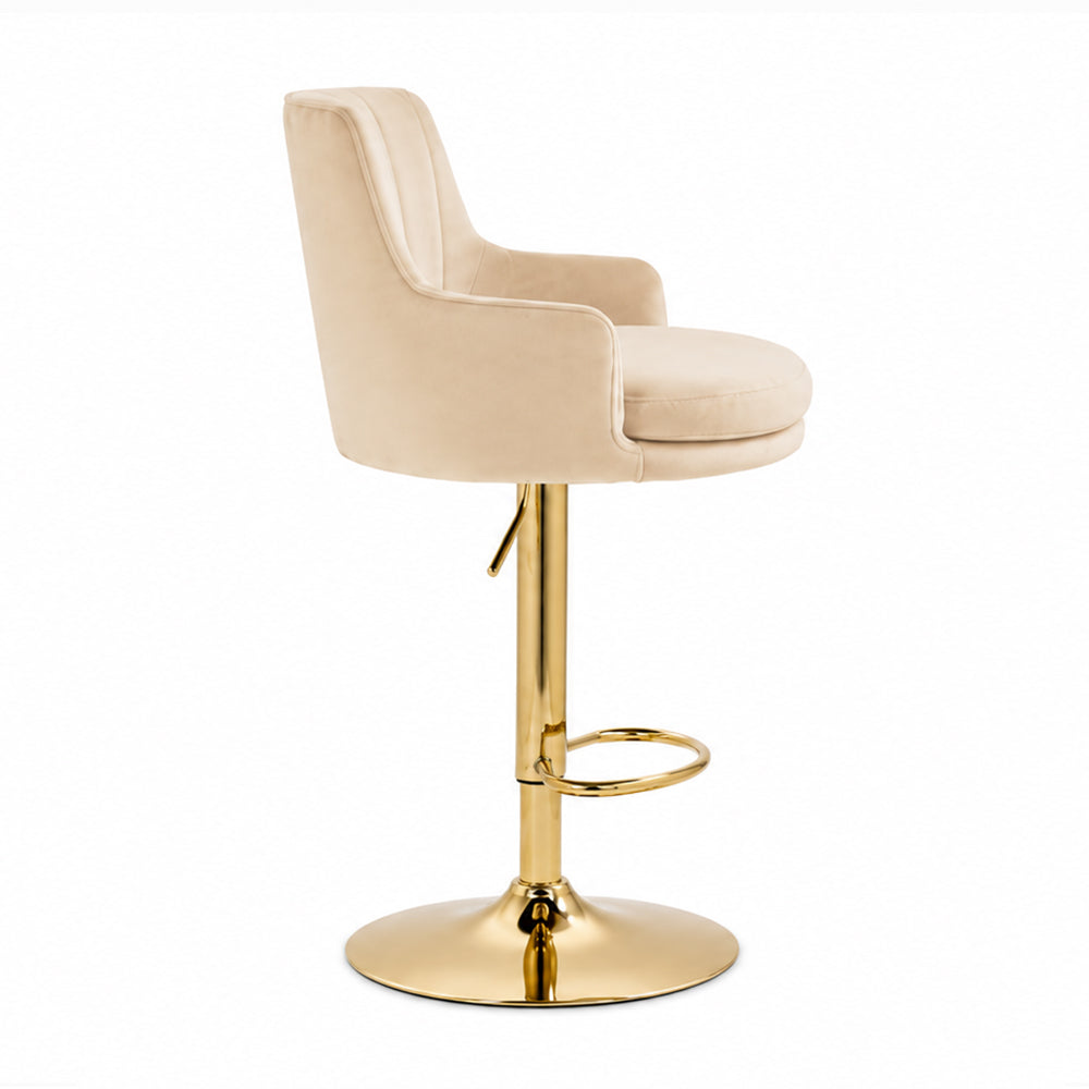 Doe Buck Oliver Barstool|Beige