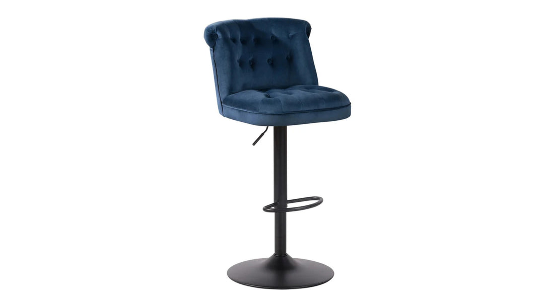 Cellan Swiel Adjustable Bar Stool - Blue