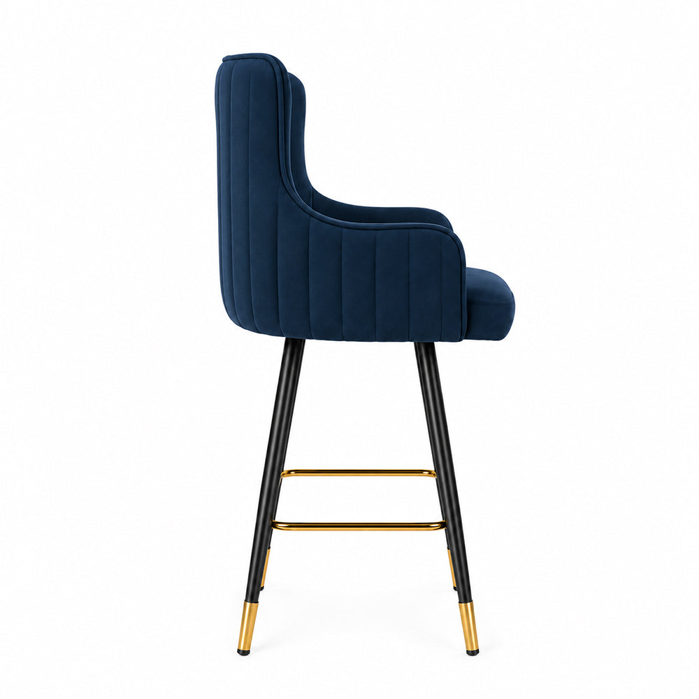 Doe Buck Nolen Barstool|Blue