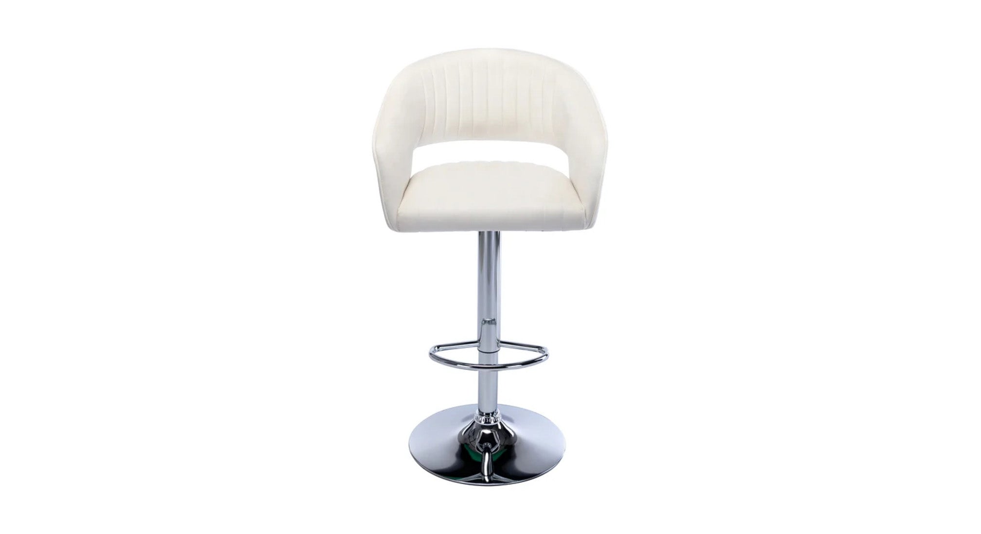 Dee Swiel Adjustable Bar Stool - White