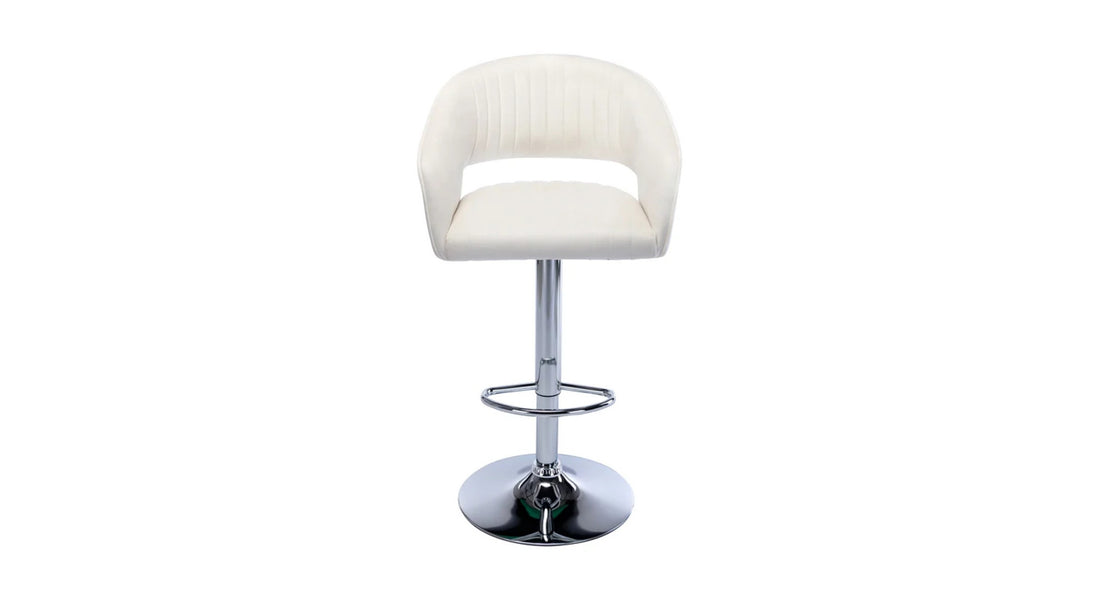 Dee Swiel Adjustable Bar Stool - White