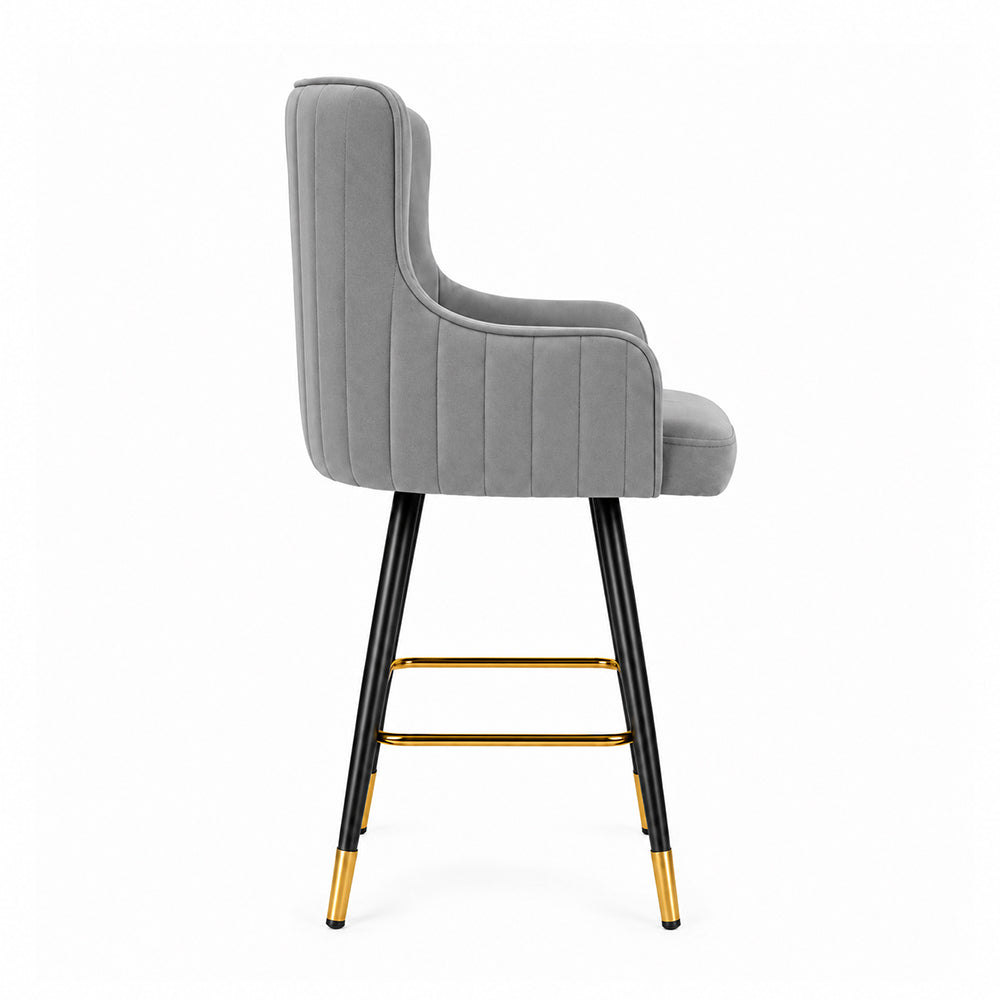 Doe Buck Nolen Barstool|Grey