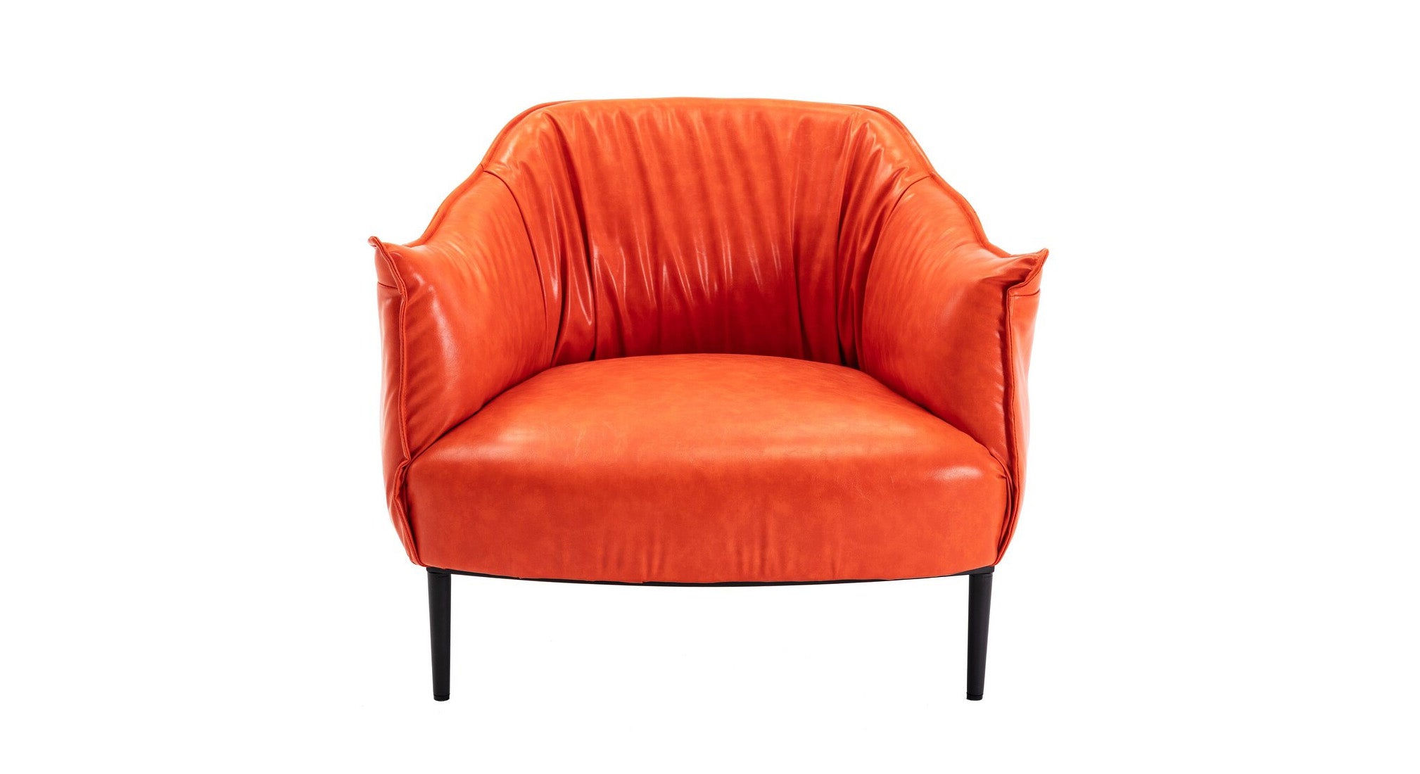 Almeda Accent Chair Orange | Modern Lounge Chair Terracotta Orange