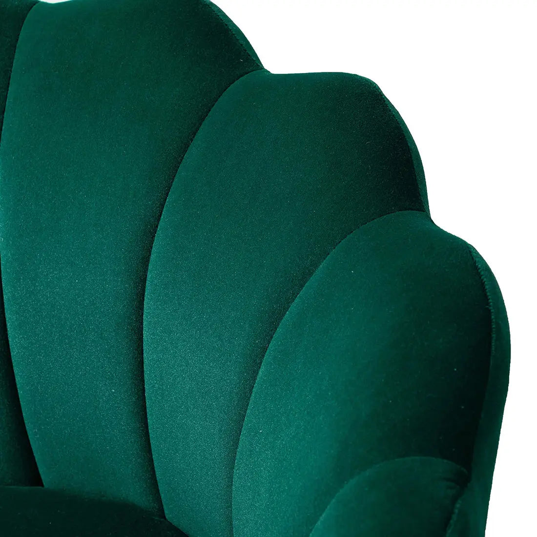 Shell Motif Accent Chair – Green