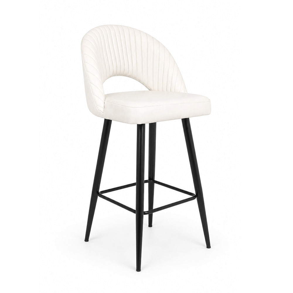 Doe Buck Elmore Bar Stool|White