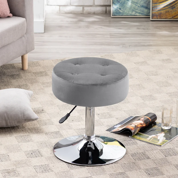 Deria Vanity Stool - Grey