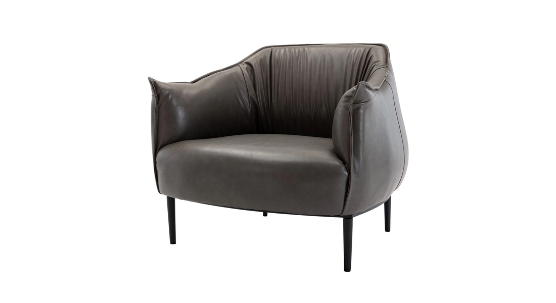Almeda Accent Chair Grey | Modern Lounge Chair Cement Grey