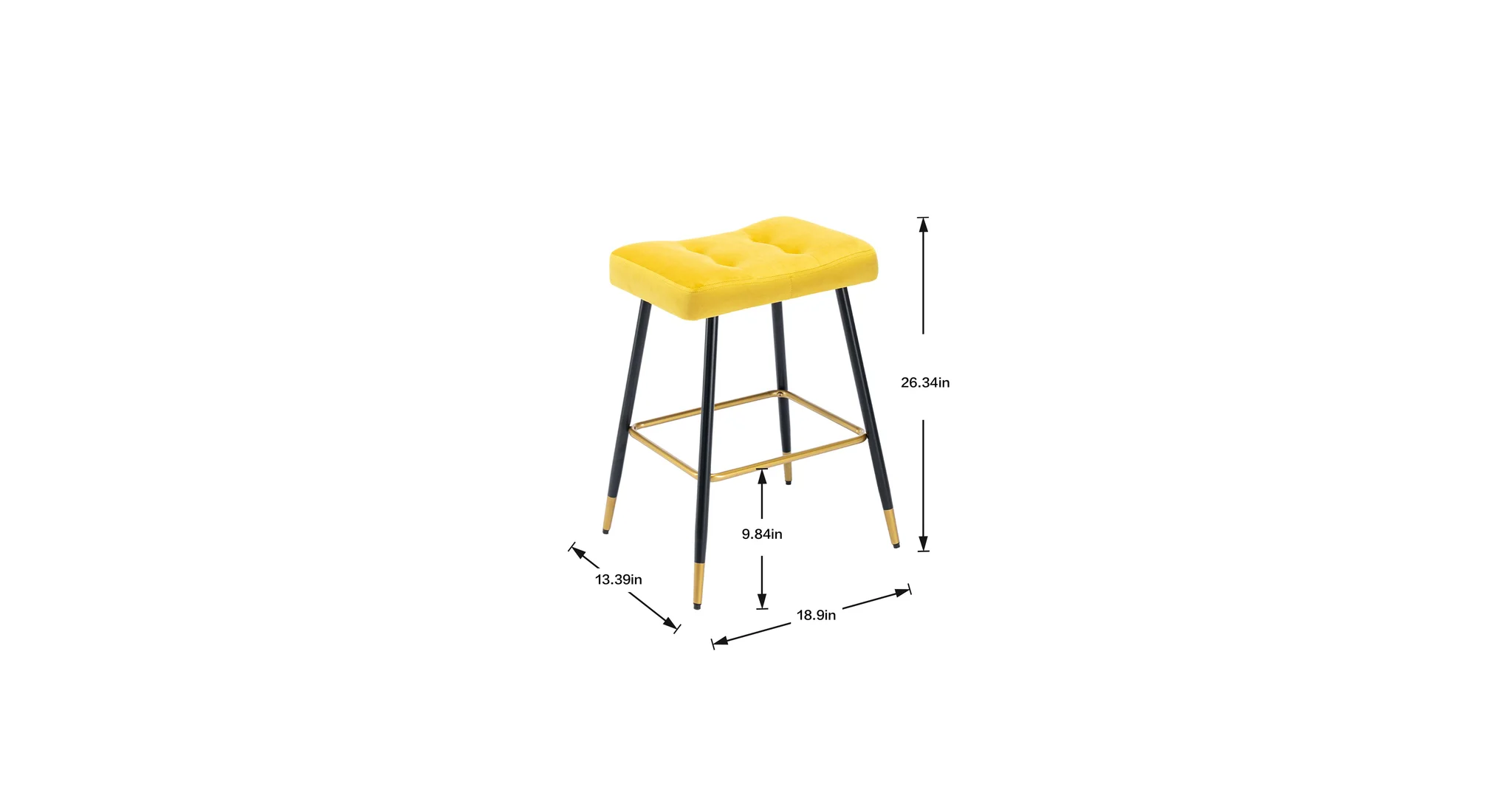 Julio Counter Stool - Yellow