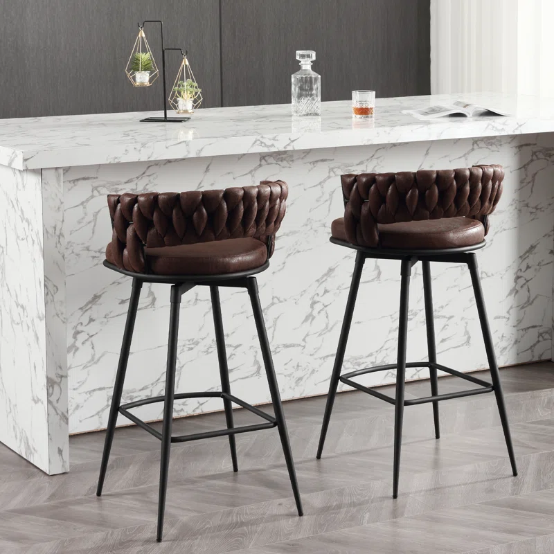 Presley Bar Stool - Dark Brown